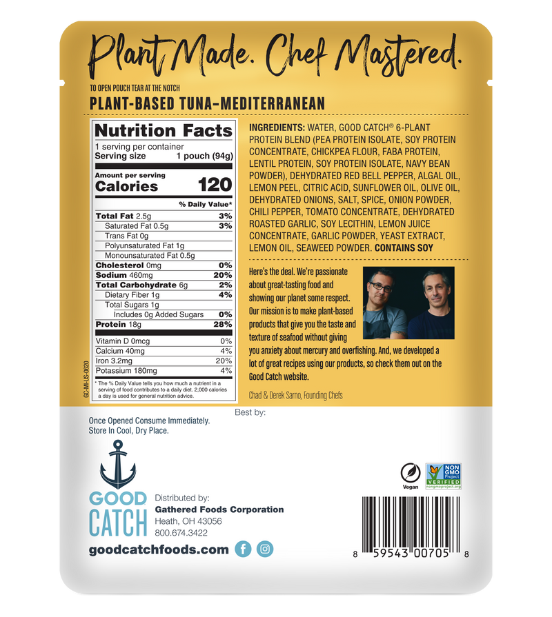 Plant-Based Tuna, Mediterranean